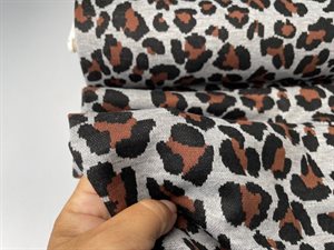 Vinterjersey - flot leo på grå bund